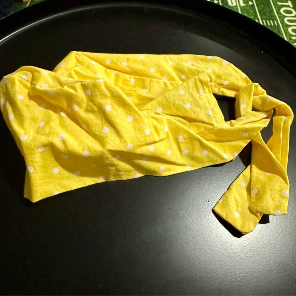 Yellow Polka Dot Nurse Hat Bouffant Cap (14)